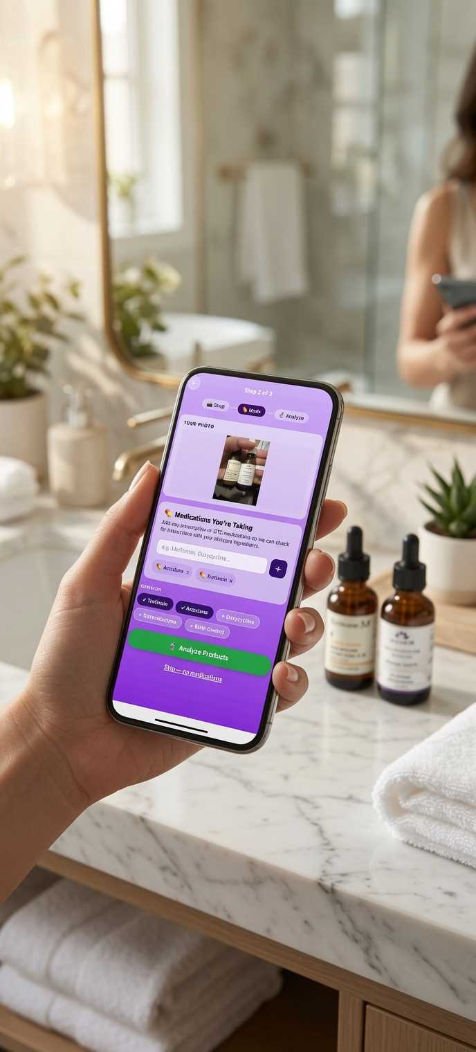 SnapSkincareAI app screen 1